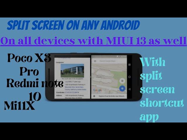 Enable split screen on MIUI 13 all MIUI devices