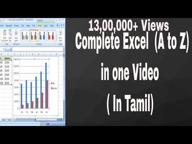 Complete Excel learning in 90 Mins | MS excel in Tamil