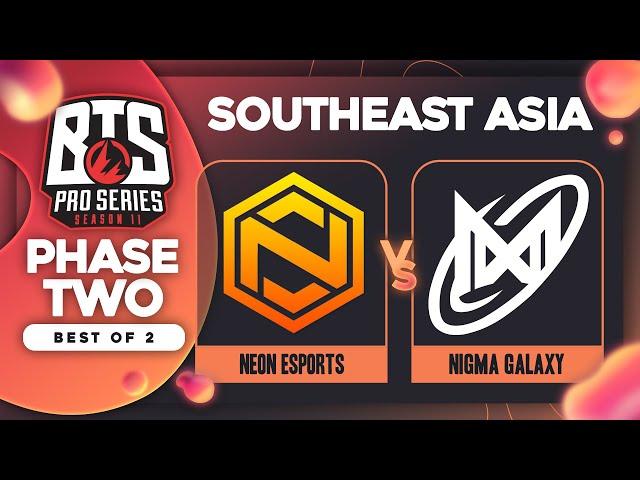 Neon Esports vs NGX.SEA Game 2 - BTS Pro Series 11 SEA: Groups w/ Ares & hairy_freak