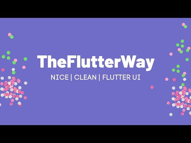 The Flutter Way Promo