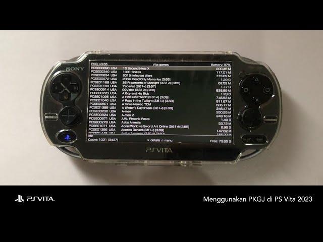 Cara Menggunakan PKGJ di PS Vita 2023