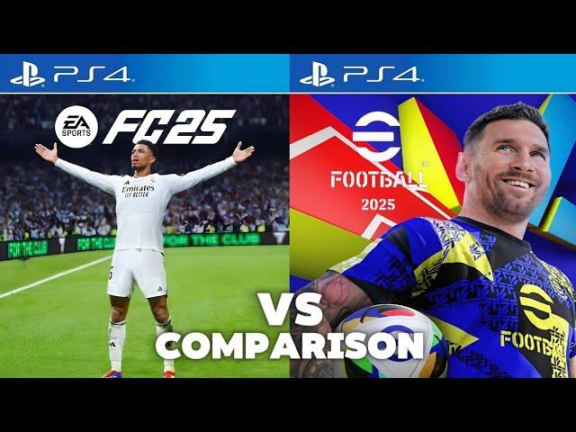 EA FC 25 Vs eFootball 2025 PS4