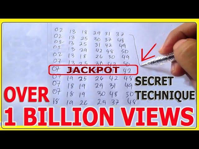 Secret Lottery Strategy to win the Jackpot and Consolation Prizes!