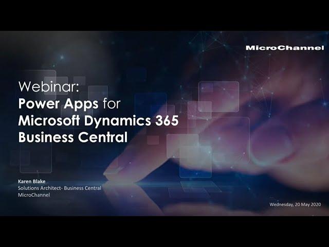 Microsoft Power Apps for Business Central