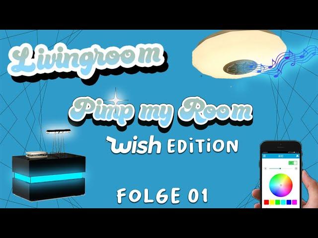 Deckenlampe mit Lautsprecher und  LED Nachtschrank von WISH | Pimp my Room - Wish Edition E01