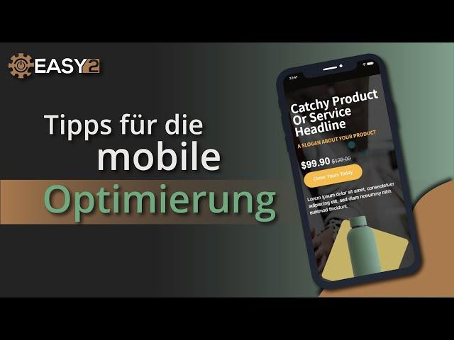 Tipps für die mobile Optimierung deiner Seiten