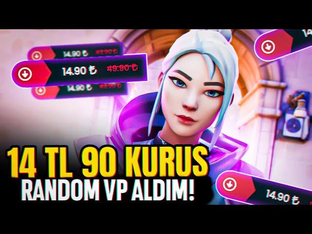 15 TL'YE RANDOM VP SATIN ALDIM VE DERECELİ GİRDİM! Valorant