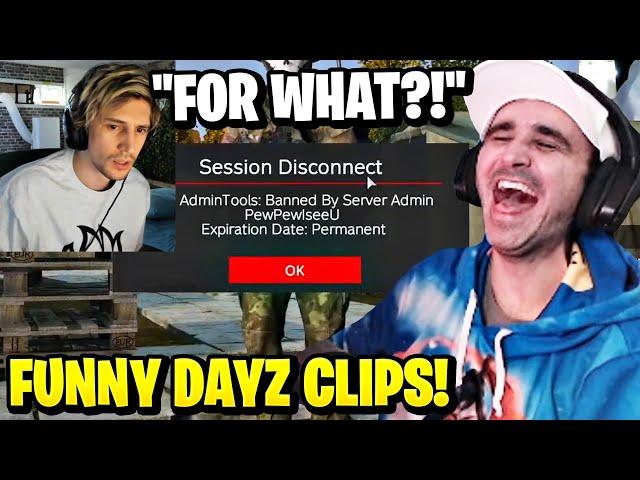 Summit1g Reacts to xQc BANNED for Stream Sniping on DayZ & Funny Twitch Clips!