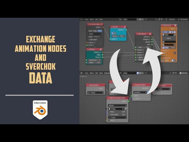 Exchange data between Animation Nodes and Sverchok [BLENDER 2.8+]