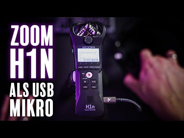 ZOOM H1n als USB Mikrofon verwenden | Verbindung mit PC [Tutorial]