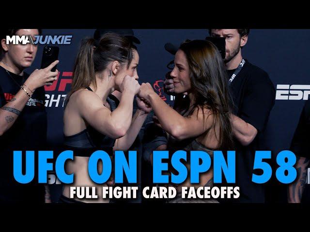 UFC on ESPN 58 Full Fight Card Faceoffs from Las Vegas