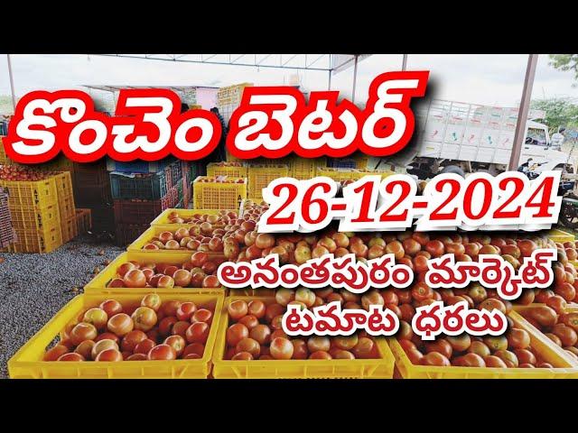 today Anantapur tomato market rates/Today tomato price/ Anantapur tomato rates #agriculture #kolar