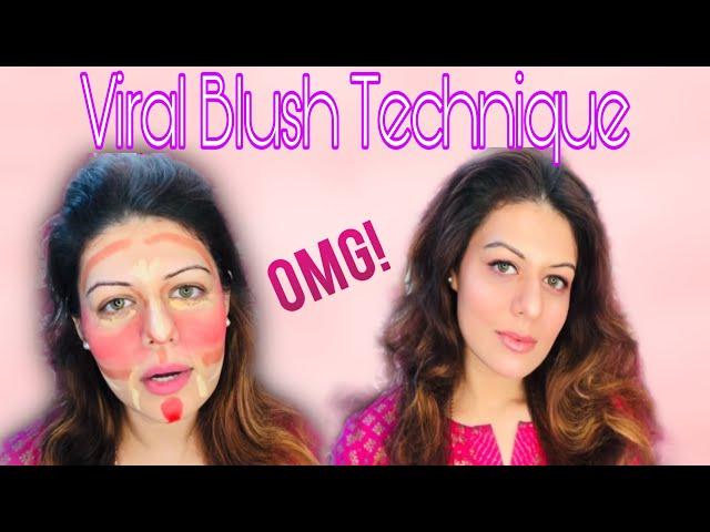 Testing the Viral Blush Technique | Viral Makeup Hack - Does it Actually Work ? | Neelanjana Bindra