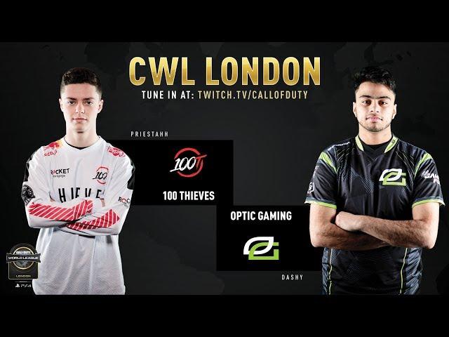 100 Thieves vs Optic Gaming | CWL London 2019 | Day 1