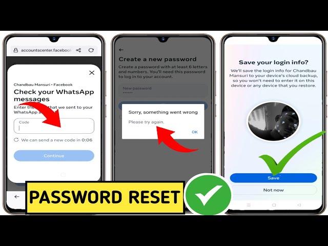 Facebook forgotten password problem 2025 Check your WhatsApp messages problem fixed Login कैसे करे