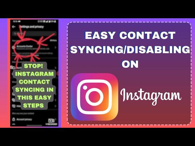 2023 |•HOW TO DISABLE CONTACT SYNCING ON INSTAGRAM |•EASY STEP•| NEW