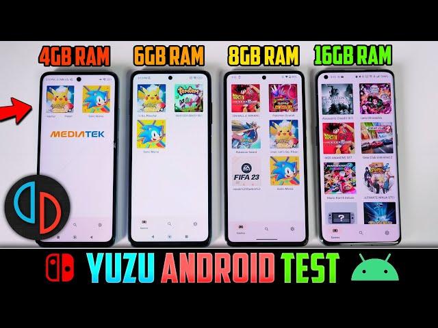 Yuzu Emulator Android | Gameplay Test On Low End Devices | Nintendo Switch Emulation Comparison