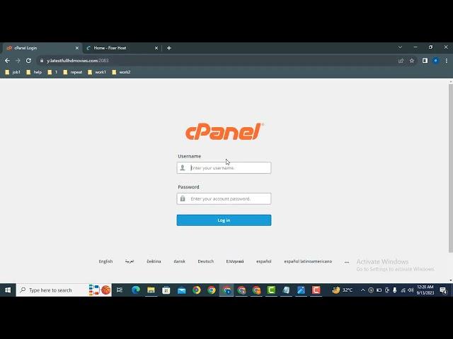 How to login into cpanel account for wordpress website