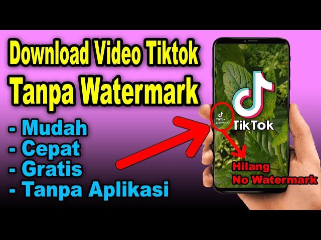 Cara Simpan Video Tiktok Tanpa Watermark Gratis Tanpa Aplikasi