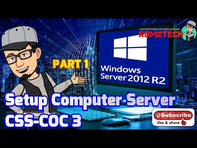 Setup Computer Server in Windows Server 2012 R2 Part 1 (P2P, ADDS, DNS, DHCP) [TAGALOG]