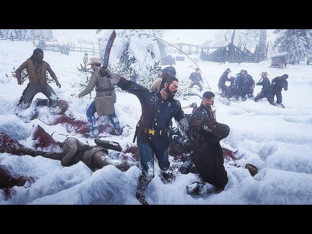 US Army vs Wapiti Indians | Red Dead Redemption 2 NPC Wars 39