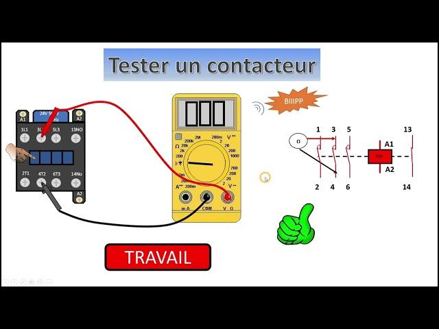 Tester et réparer un contacteur de puissance, un relais.