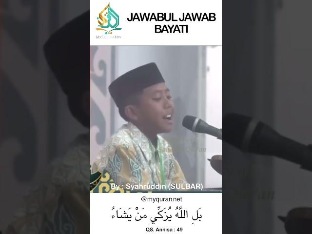 Jawabul Jawab Bayati oleh Syahruddin pada MTQ Nasional 2024 KALTIM #shortsvideo2023