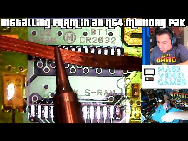 Installing a FRAM chip in a Nintendo 64 (N64) Memory Pak