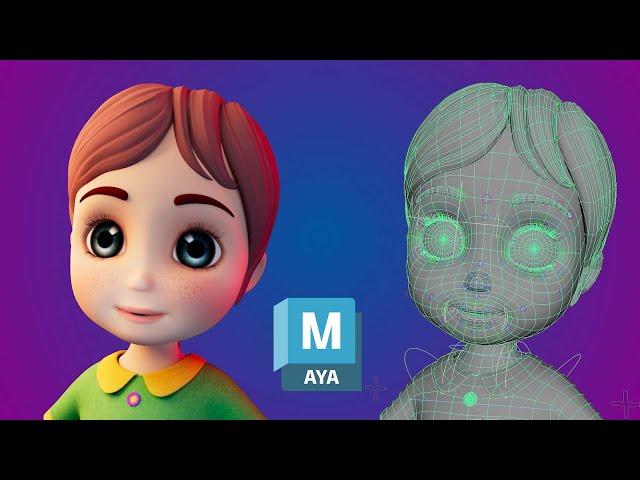 3D Showreel "Cartoon Girl Character Rig Showreel"