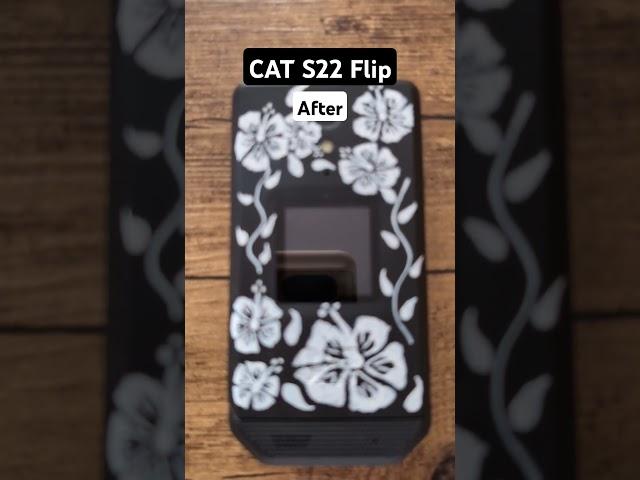 Customize the CAT S22  | #dumbphone #painting #flowers #digitalminimalism #pretty