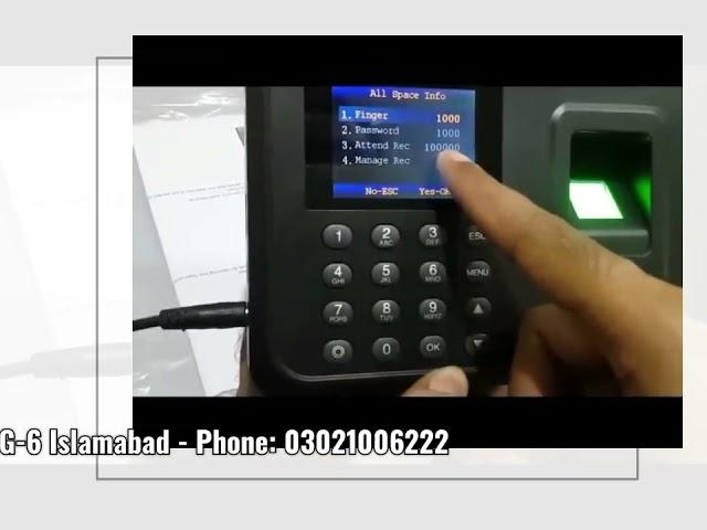 Attendance machine biometric fingerprint password control - no need software easy to use