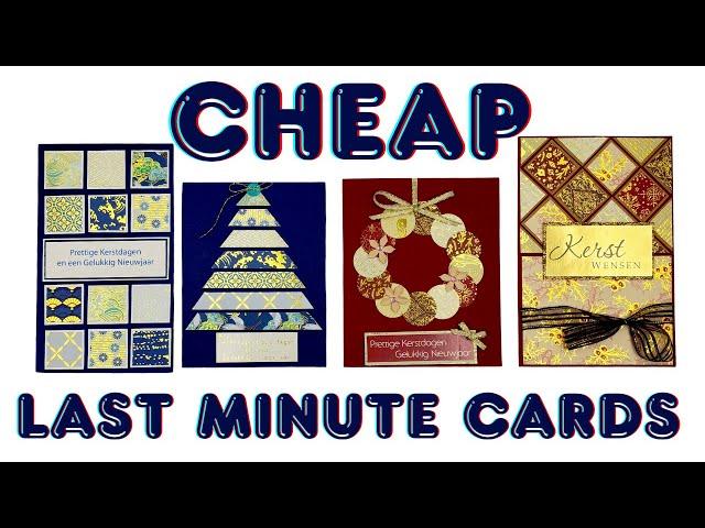 CHEAP SIMPLE QUICK LAST MINUTE CHRISTMAS CARDS