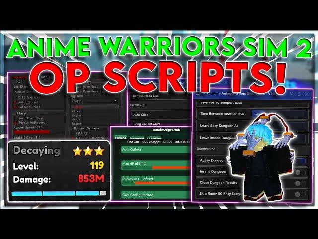 [UPD 8] Anime Warriors Simulator 2 Script / Hack | Auto Farm + Eggs | UNDETECTED! | *PASTEBIN 2023*