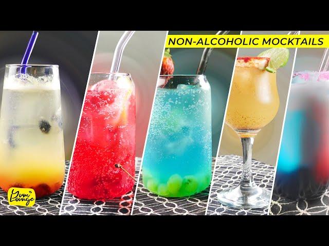 5 Non-Alcoholic Mocktail Drinks | Recipe By Yum Lounge