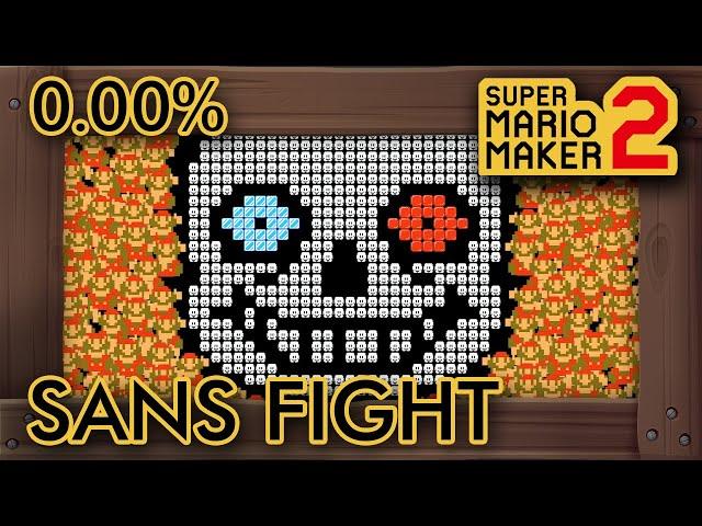 Super Mario Maker 2 - 0.00% Clear Rate SANS FIGHT (UNDERTALE)