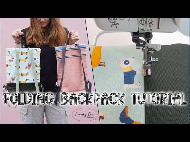 Sewing Tutorial - Foldaway Travel Backpack