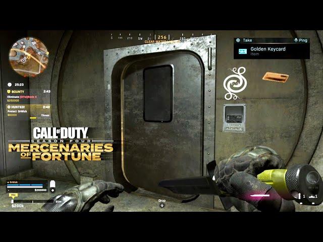 Warzone: Golden Keycard Easter Egg - Open a Mercenary Vault (Caldera)