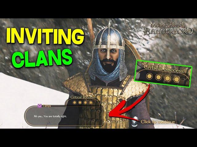 Getting Clans to Join your Kingdom! (Simple Guide) - Mount & Blade II: Bannerlord