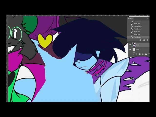 Mangelickat Draws: (Delta Rune speedpaint)