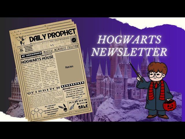 Harry potter newspaper diy | Canva newsletter