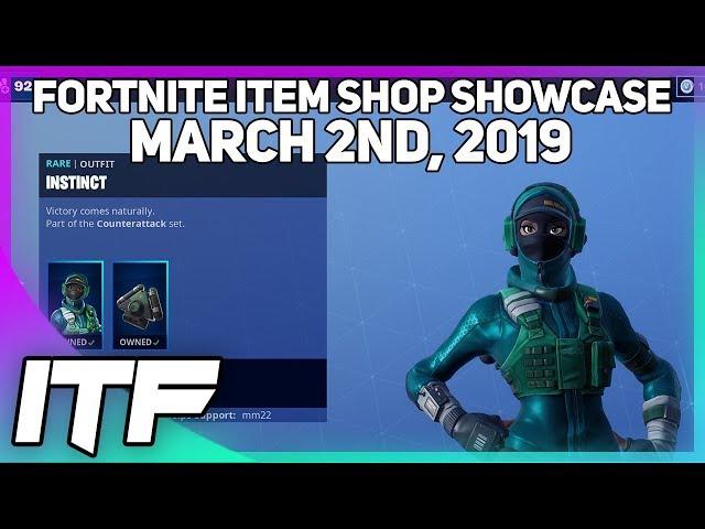 Fortnite Item Shop *NEW* INSTINCT SKIN AND REFLEX SKIN! [March 2nd, 2019] (Fortnite Battle Royale)