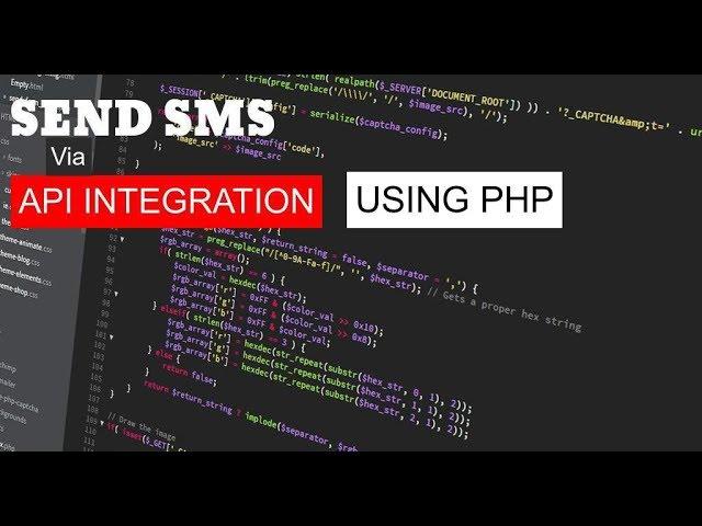 Send SMS Via API Integration using PHP