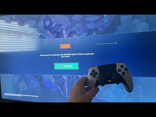 VALORANT Console: How to Fix Error Code 7: “There Was an Error Connecting to the VALORANT Platform.”