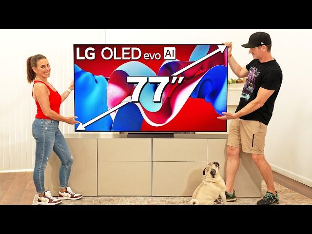 77" LG C4 TV Unboxing & Review - Worth the Hype?"