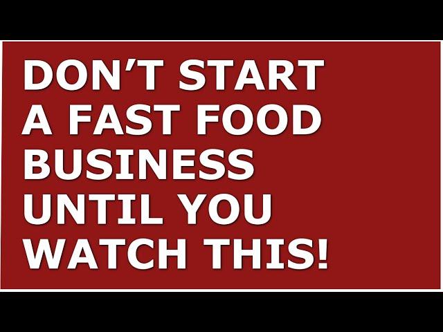 How to Start a Fast Food Business | Free Fast Food Business Plan Template Included