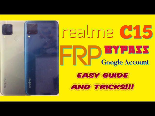 REALME C15 FRP bypass easy guide Android 10