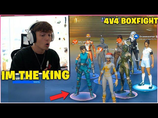 CLIX PROVES He Is STILL THE KING Of BOXFIGHT After EMBARASSING Pros In 4v4 Boxfight WAGER!