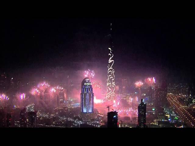 Dubai New Year's Fireworks 2015 HD 1080p