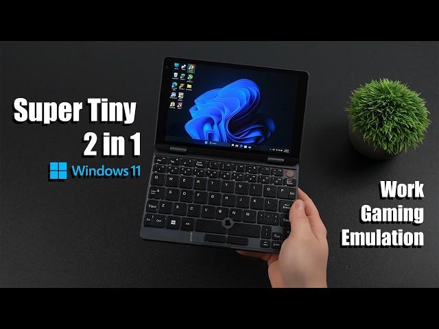 An Ultra Portable 8” 2 In 1 Laptop! Work, Gaming, Emulation