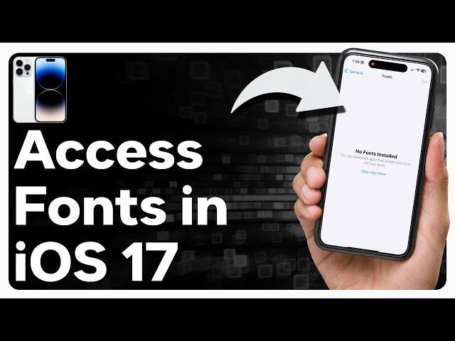How To Find And Change Font In iOS 17